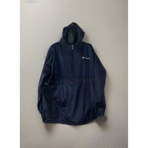 Champion Athletic Apparel blue running Wind rain Jacket Men’s size 2XLT Hooded